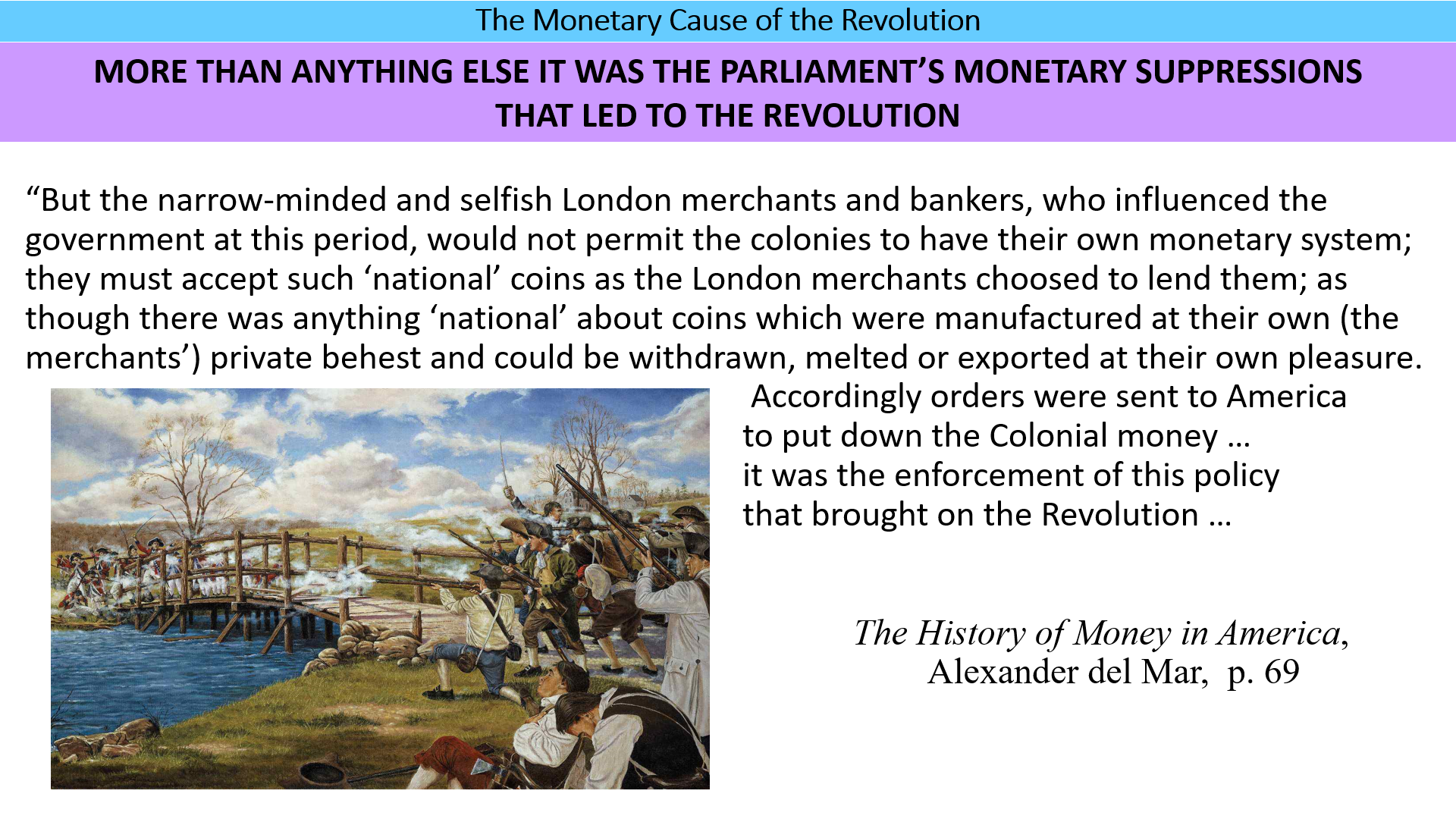 Part 6: Monetary cause of the revolution