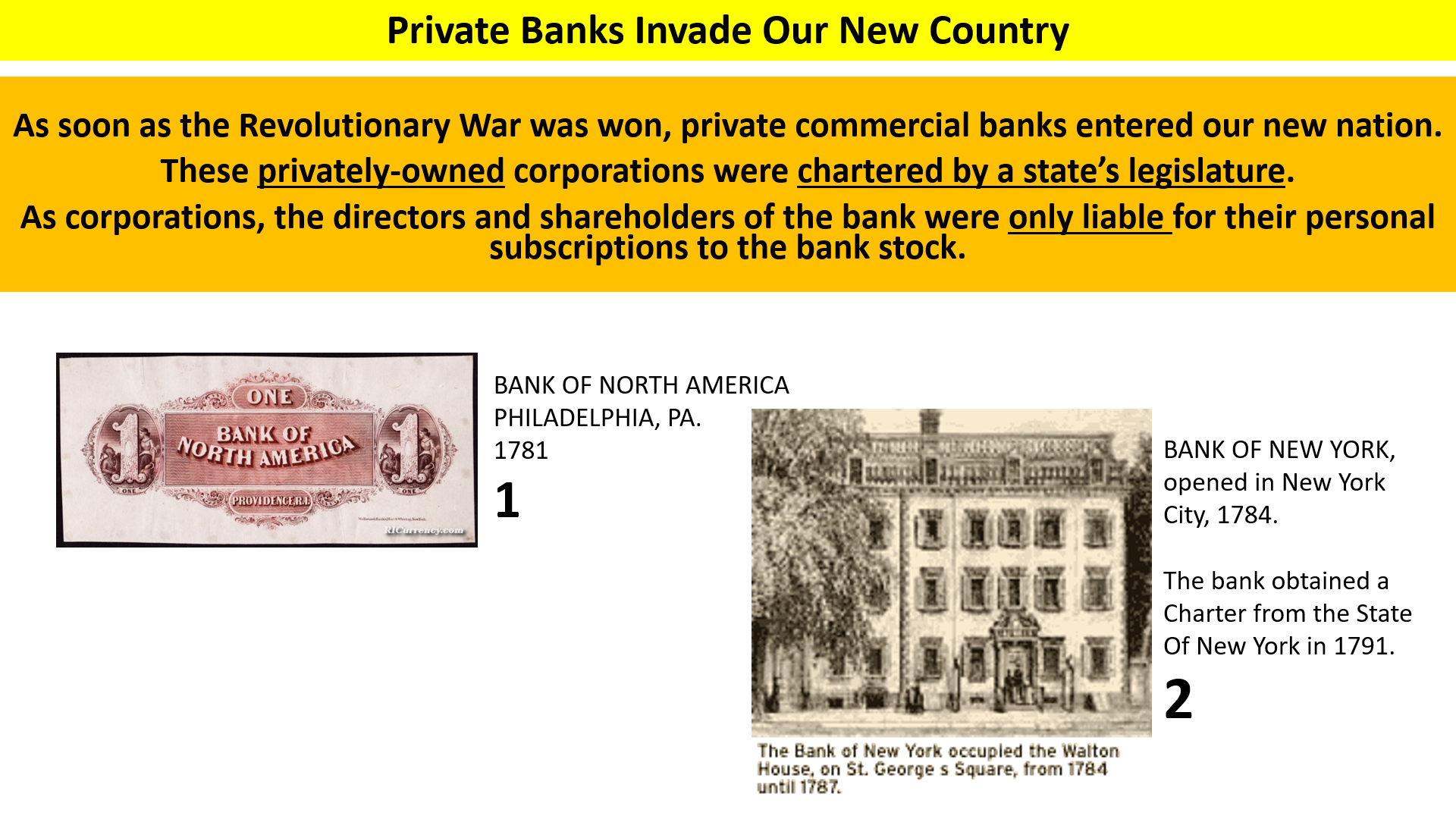 private banks are chartered by some states
