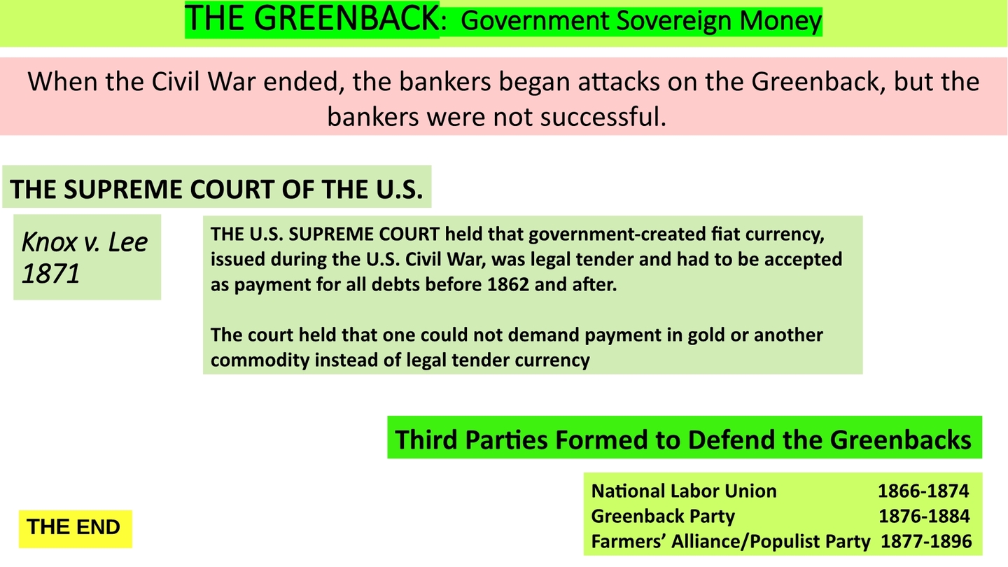 U.S. Supreme Court upheld the Greenback