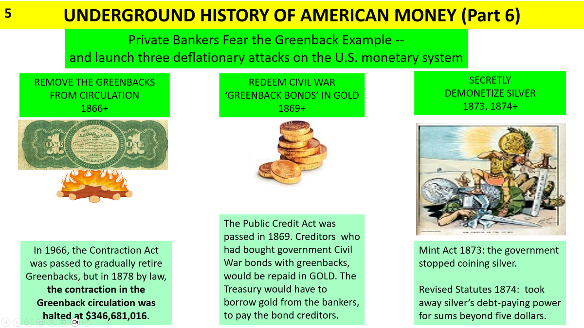 Part 6 image 5; Bankers launch three deflationary attacks on the U.S. monetary system