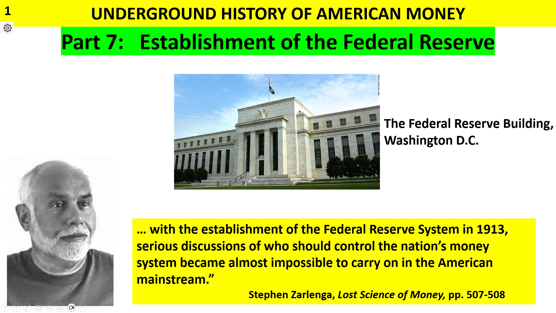 Establishment of the Federal Reserve