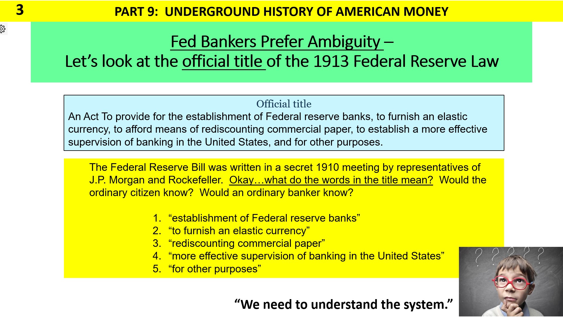 Official title of the Federal Reserve Act