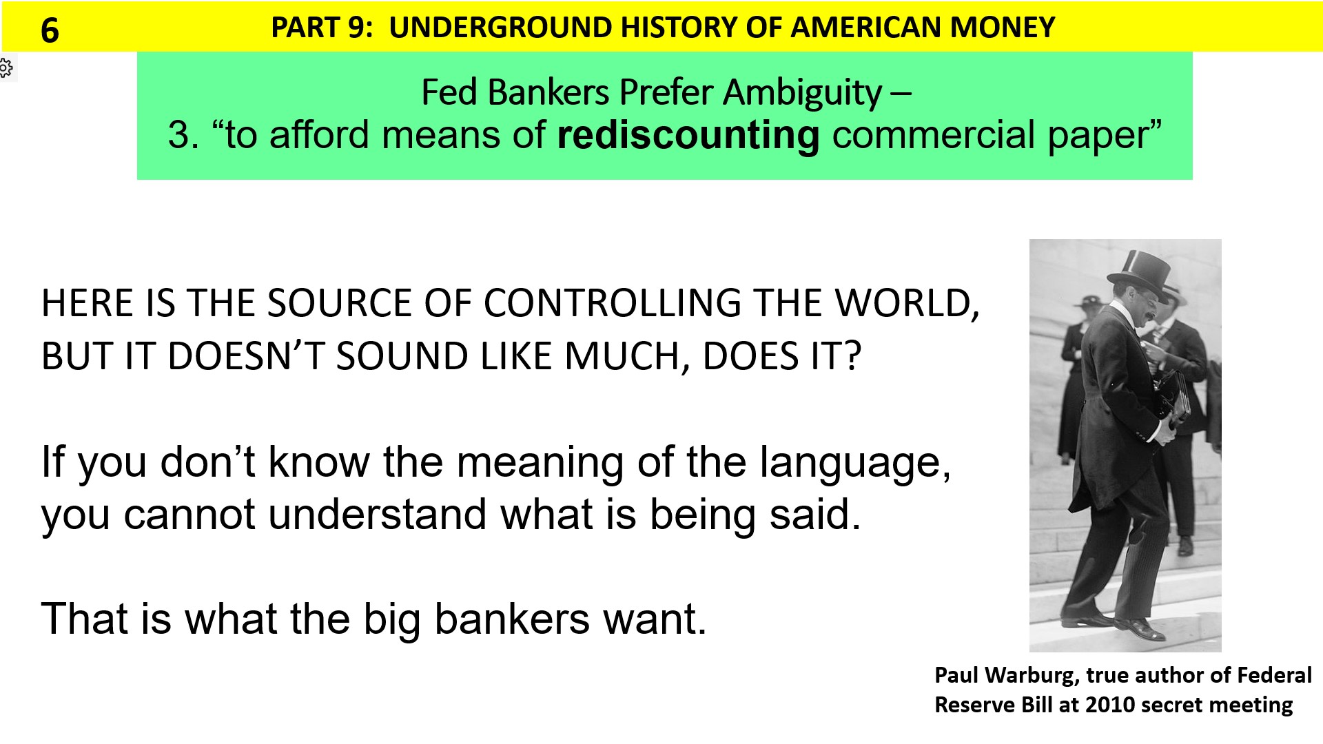 To afford means of rediscounting commercial paper